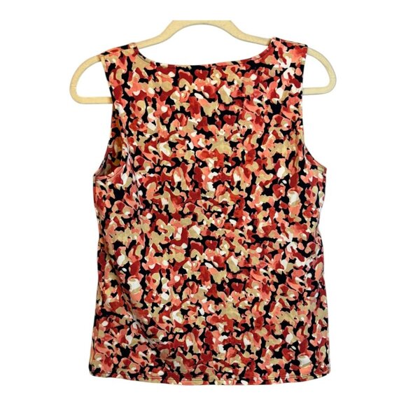 Chico's‎ Tank Top Women's Size Medium Artsy Summer Pink Tan Chicos 1 - Picture 2 of 4